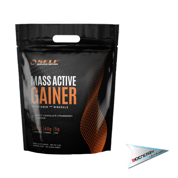 SELF-MASS ACTIVE GAINER   2 Kg Fragola e Cioccolato Bianco  